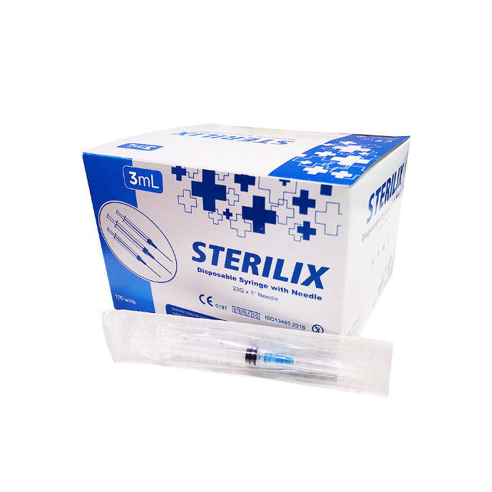 Syringe with Needle (Sterile), Brand: Sterilix